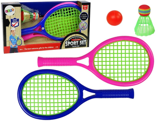 Zestaw Gier Sportowych Rakiet Tenis Lotka Piłka Lean Toys