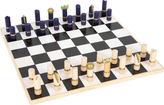 Zestaw gier szachy, warcaby, tryktrak Gold Edition Small Foot Inna marka