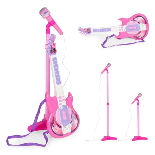 Zestaw Gitara Elektryczna Mikrofon Statyw Dla Dzieci Mp3 Inna marka