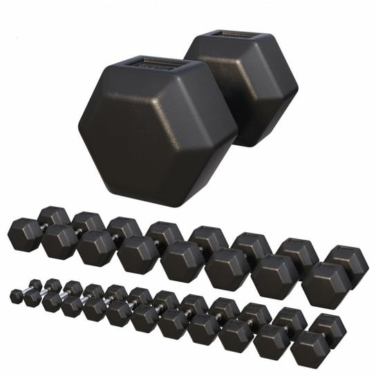 Zestaw hantli HEX 2x 4-25 kg Gorilla Sports