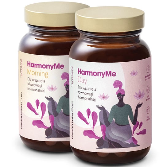 Zestaw HarmonyMe dla wsparcia równowagi hormonalnej HarmonyMe Morning Suplement diety, 60 kaps. + HarmonyMe Day Suplement diety, 60 kaps. Health Labs Care