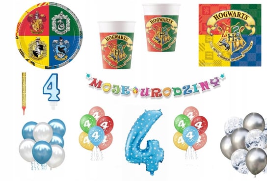 Zestaw Harry Potter 4 Urodziny Balony ImprezCzas