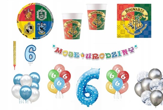 Zestaw Harry Potter 6 Urodziny Balony ImprezCzas