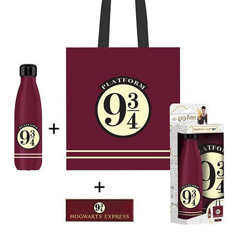 Zestaw Harry Potter Peron 9 3/4:torba na zakupy, butelka 500 ml, magnes MaxiProfi