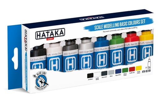 Zestaw Hataka BS100 Scale modelling basic colours set (8szt.) Hataka Hobby