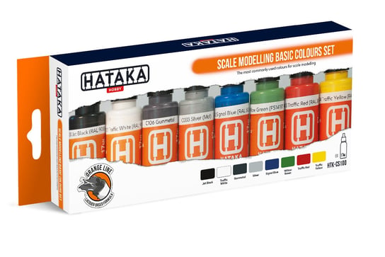 Zestaw Hataka CS100 Scale modelling basic colours set (8szt.) Hataka Hobby