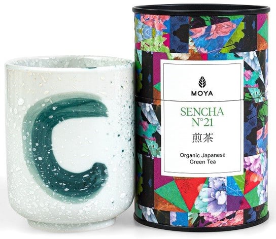 Zestaw Herbata Zielona Sencha Japońska Bio 60 G & Kubek Ceramiczny Kana - Moya Matcha Inna marka