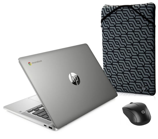 Zestaw HP Laptop + Etui + Mysz Chromebook, 14A-NA0023 Intel Celeron, 4 GB RAM, 64 GB eMMC, Chrome OS HP