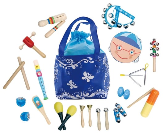 Zestaw instrumentów dla dzieci, 16 elementów w torbie, Ecotoys Ecotoys