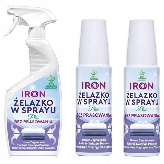 Zestaw Iron Żelazko W Sprayu Płyn Do Prasowania IRON