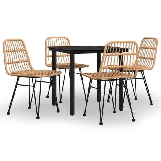 Zestaw jadalniany ogrodowy - 1 stół, 4 krzesła Inna marka