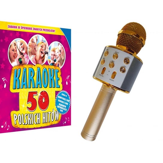 Zestaw karaoke 50 polskich hitów + solidny mikrofon bezprzewodowy Inna marka