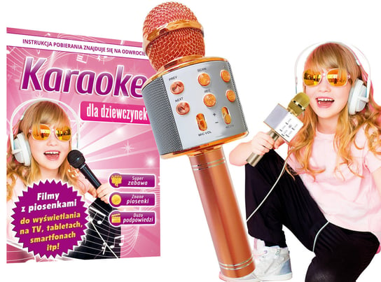 Zestaw Karaoke dla dziewczynek + MIKROFON BEZPRZEWODOWY Inna marka