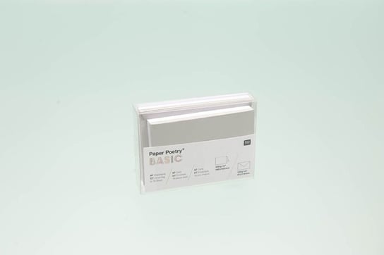 Zestaw kart i kopert, format C7, biało-szary Rico Design GmbG & Co. KG