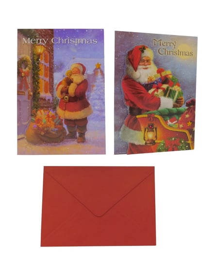 Zestaw kartek świątecznych 3D 5 sztuk + koperty Inna marka