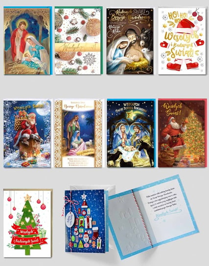 Zestaw kartek świątecznych premium Kukartka