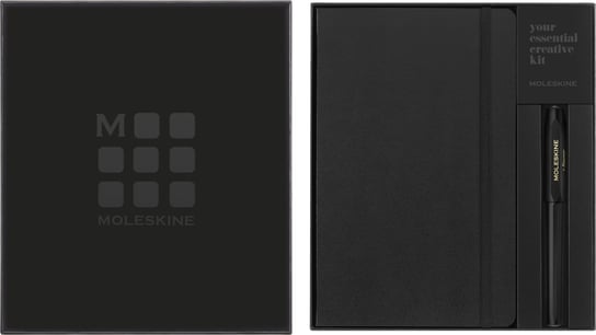 Zestaw KAWECO ROLLER + Moleskine Classic L (13x21cm) w linie, twarda oprawa, czarny w pudełku Moleskine