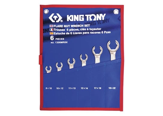 Zestaw Kluczy Do Przewodów Hamulcowych 6 Części 8-22Mm King Tony KING TONY