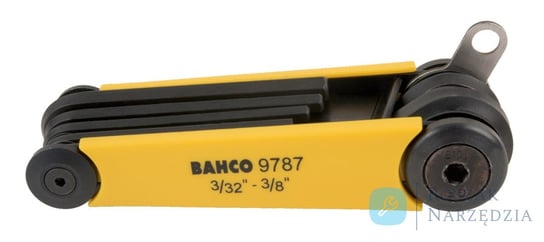 Zestaw kluczy imbusowych calowych 7 sztuk 3/32-3/8 in BAHCO Roszak Narzędzia BAHCO