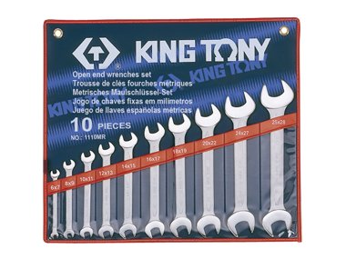 Zestaw kluczy płaskich KING TONY 1110MR, 6-28 mm KING TONY