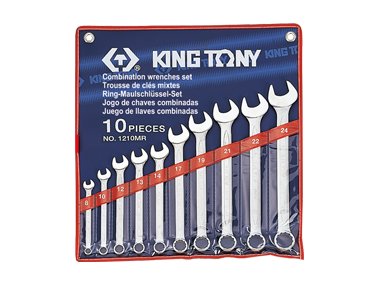 Zestaw kluczy płasko-oczkowych KING TONY 1210MR, 8-24 mm KING TONY