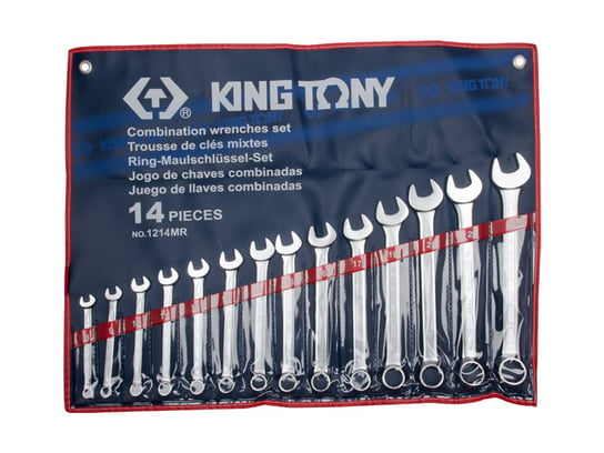 Zestaw kluczy płasko-oczkowych KING TONY 1214MR, 10-32 mm KING TONY