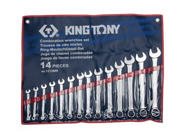 Zestaw kluczy płasko-oczkowych KING TONY 1215MR, 8-24 mm KING TONY