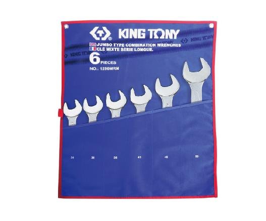 Zestaw kluczy płasko-oczkowych KING TONY, 34-50 mm KING TONY