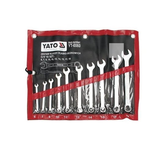 Zestaw kluczy płasko-oczkowych YATO YT-0060, 9 szt. Yato