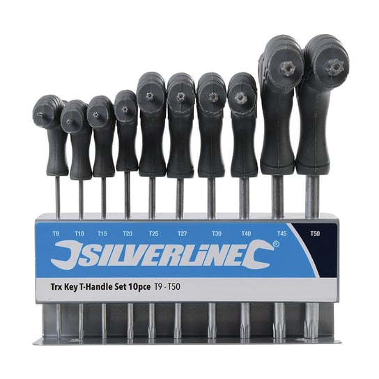 Zestaw kluczy Torx typu T, T9 - T50, 10 szt. (328015) SILVERLINE Silverline