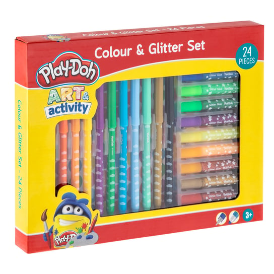 Zestaw Kolorów I Brokatów 24 Szt. Play- Doh Grafix