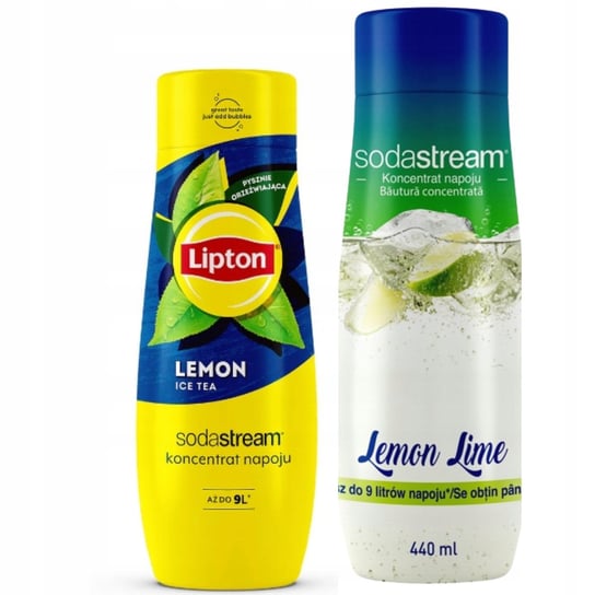 Zestaw koncentrat SodaStream Cytryna+Lipton Lemon SodaStream