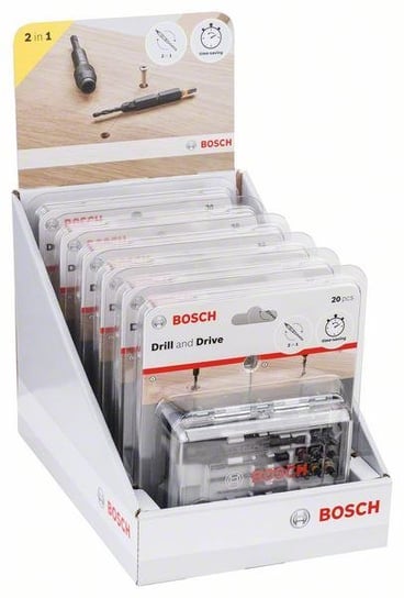 Zestaw Końcówek Wkręcających + Wiertła 20Szt. Bosch Bosch