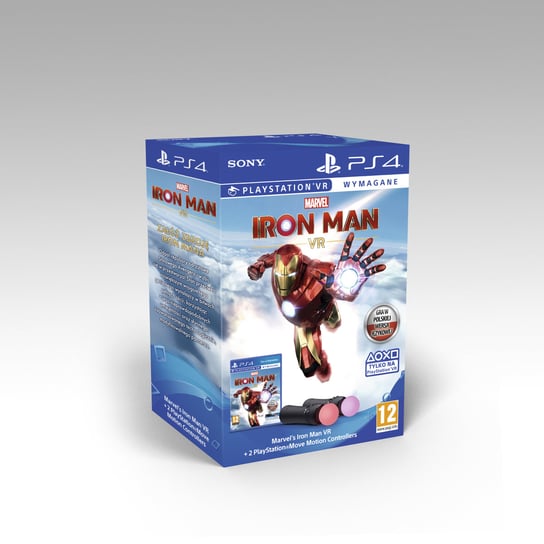 Zestaw kontrolerów PlayStation Move 4.0, 2 szt. + Marvel's Iron Man VR Camouflaj