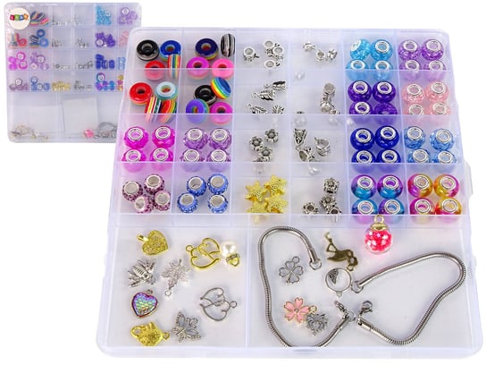 Zestaw Koralików Do Robienia Biżuterii Kolorowe Koraliki Lean Toys