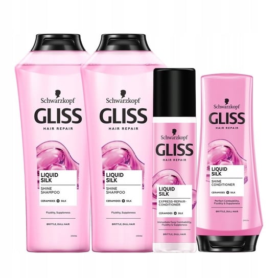 Zestaw Kosmetyków Gliss Kur Liquid Silk 4 szt Gliss