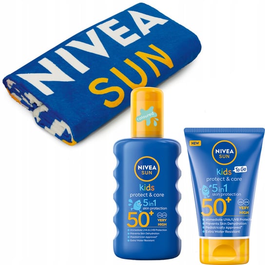 Zestaw kosmetyków NIVEA SUN Kids POCKET SIZE Balsam ochronny na słońce dla dzieci SPF 50+, 50 ml Nivea