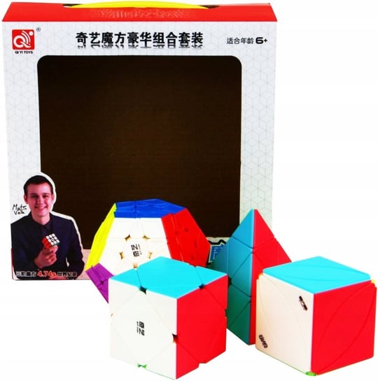 Zestaw Kostka Rubika Qiyi Megaminx + Pyraminx + Skewb + Ivy Cube Kostkoland
