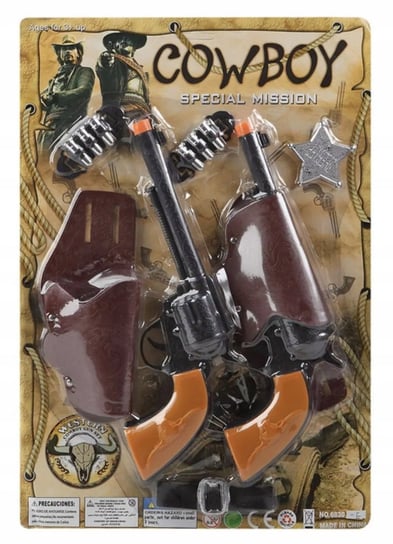 Zestaw Kowboj 2X Pistolet Kabura + Odznaka Szeryfa Inna marka