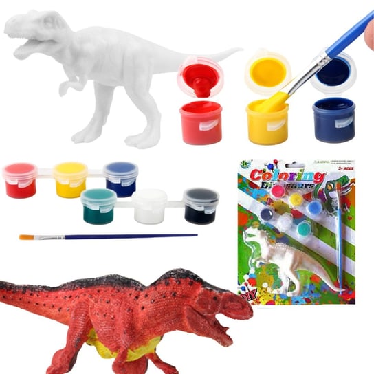 Zestaw Kreatywny Do Malowania Farbki Figurki Dino Import ProNice