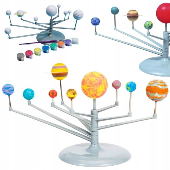 Zestaw Kreatywny Do Malowania Układ Słoneczny Model Edukacyjny Planety 3D VERK GROUP