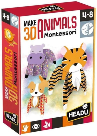 Zestaw kreatywny HEADU Montessori - Stwórz zwierzęta 3D Headu