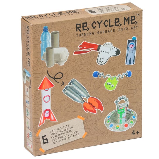 Zestaw Kreatywny, Kosmos, 6 zabawek Re-Cycle-Me