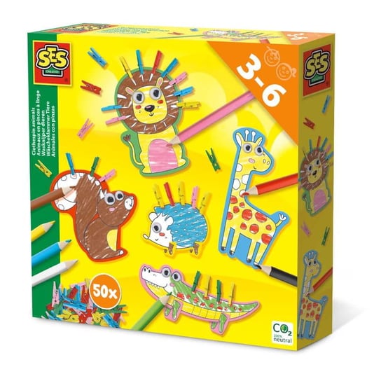 Zestaw Kreatywny - Ozdabianie Klamerkami - Zabawki Kreatywne Dla Chłopców I Dziewczynek Ses Creative SES