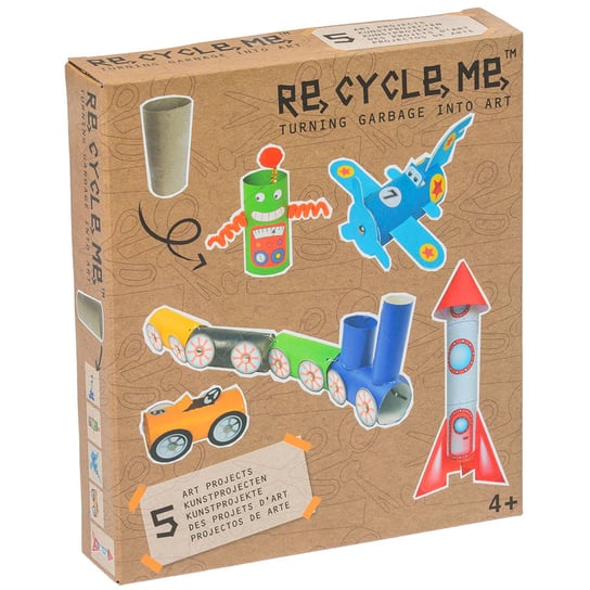 Zestaw Kreatywny, Pociąg, 5 zabawek Re-Cycle-Me