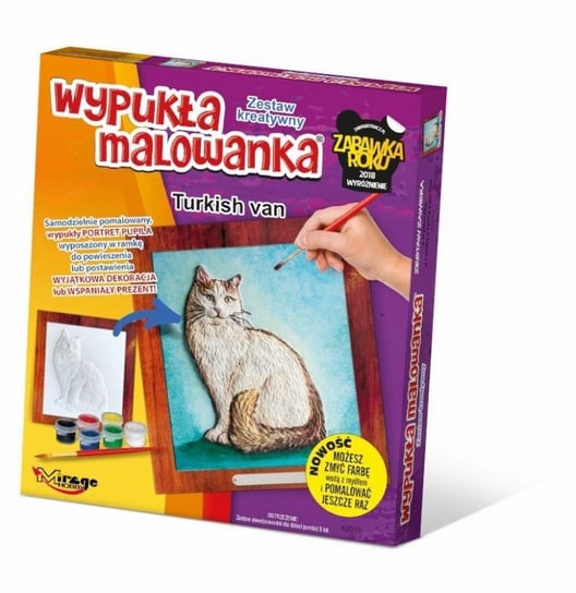 Zestaw kreatywny Wypukła malowanka - Kot turecki Mirage Hobby