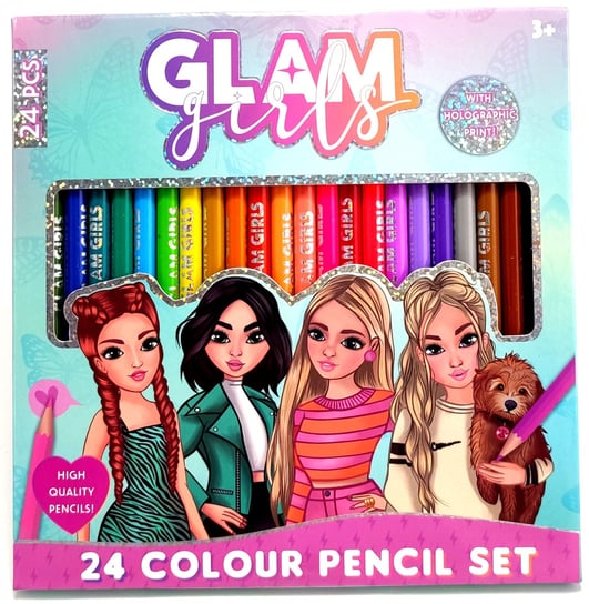 Zestaw kredek ołówkowych Glam girls 24 kolory Craft Sensations