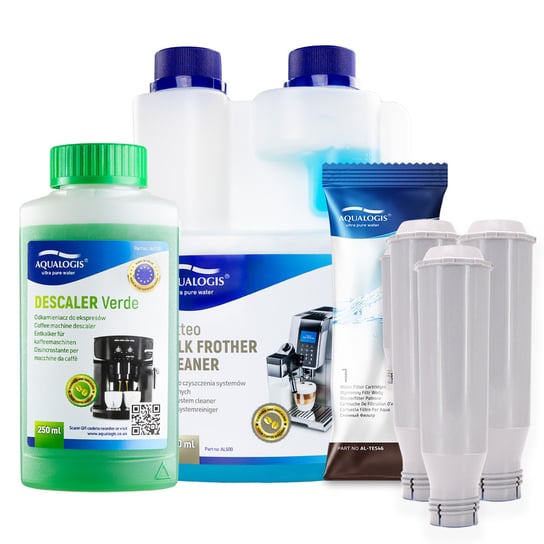 Zestaw Krups - AL-TES46 3szt, Latteo 500ml, Verde 250ml Aqualogis