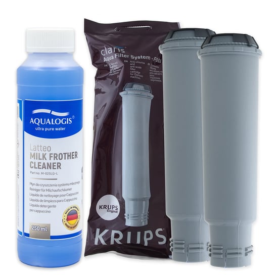 Zestaw Krups filtr KRUPS F08801 2szt, Latteo 250ml Aqualogis