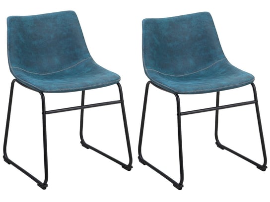 Zestaw krzeseł BELIANI Batavia, niebieski, 74x45x44 cm, 2 szt. Beliani